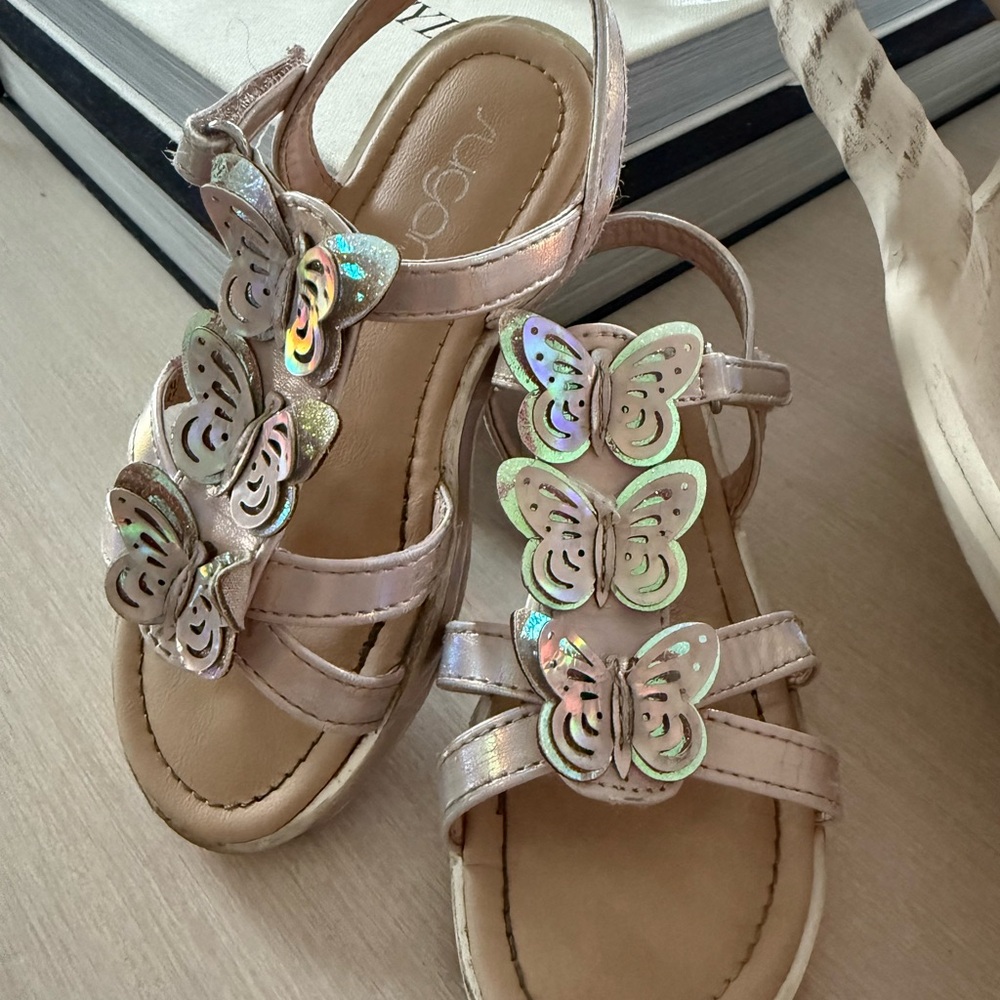 Sugar Kids Butterfly Sandals - Iridescent Tan
